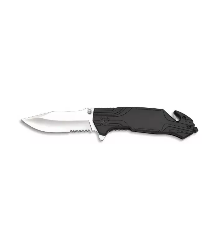 Coltello di salvataggio Albainox, lama seghettata ⚔️