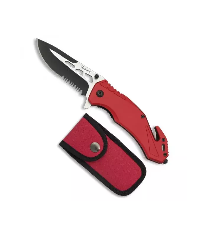 Albainox Red Rescue Knife, matching sheath ⚔️