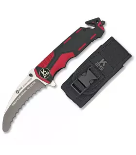 Coltello di salvataggio K25, rosso-nero ⚔️