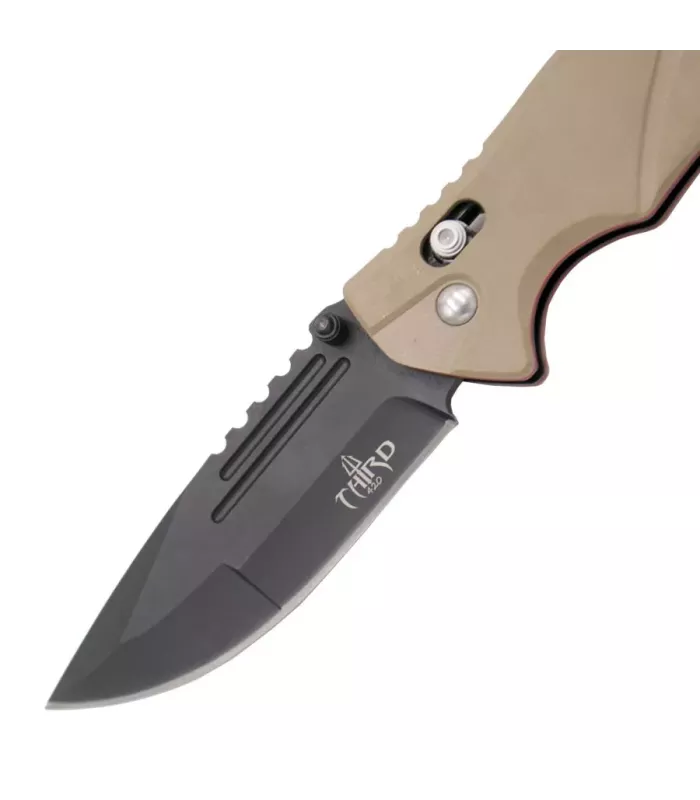 Third Knife stainless steel and G10 bicolor camel handle ⚔️