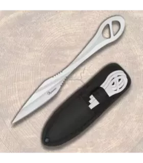 Set di 3 coltelli da lancio con fondina (18 cm). ⚔️