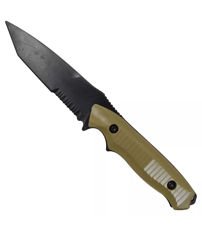 Schutzmesser aus Kunststoff mit Hülle, beige (23,5 cm). ⚔️