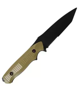 Faca de treino de plástico com capa, bege (23,5 cm).