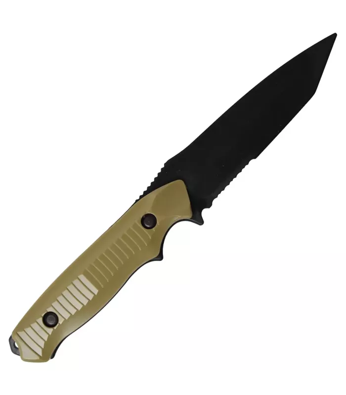 Schutzmesser aus Kunststoff mit Hülle, beige (23,5 cm). ⚔️