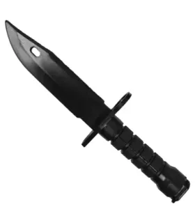 Faca baioneta de treinamento de plástico, cor preta ⚔️