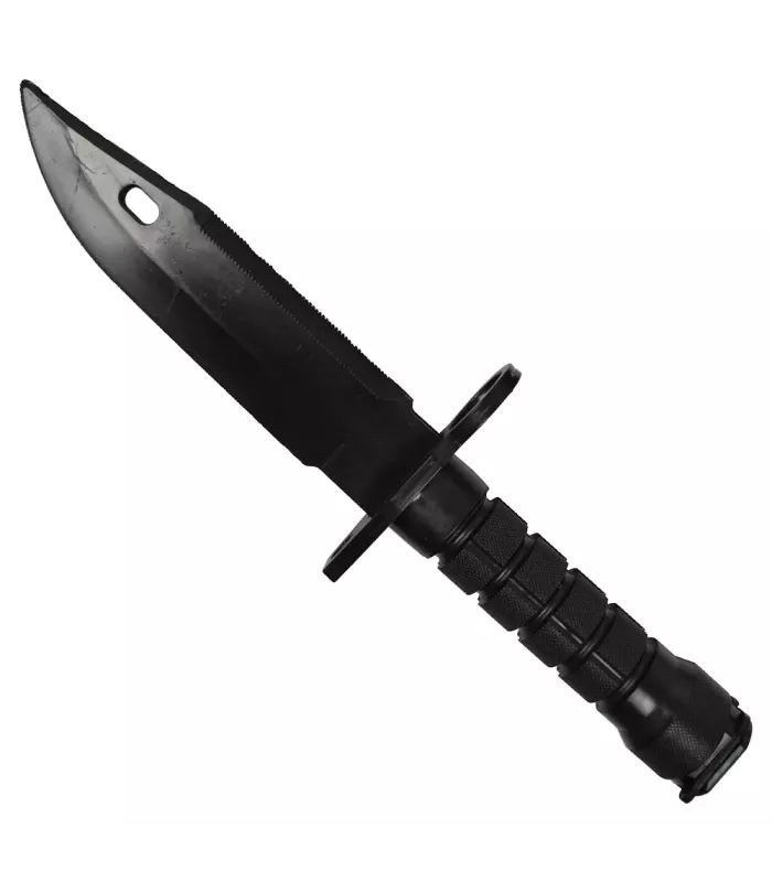 Faca baioneta de treinamento de plástico, cor preta ⚔️