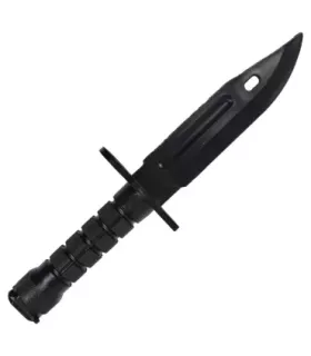 Coltello baionetta di allenamento in plastica, colore nero