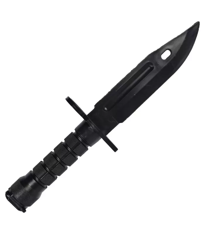 Faca baioneta de treinamento de plástico, cor preta ⚔️