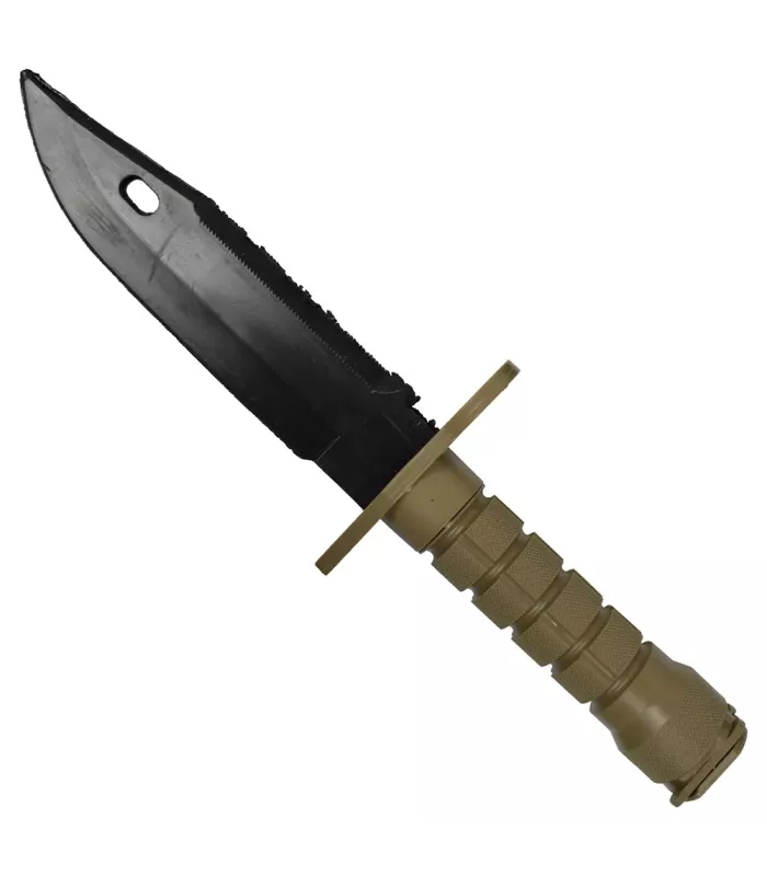 Couteau de bayonette d'entraînement en plastique, couleur beige ⚔️