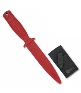 Coltello in gomma per allenamento, rosso ⚔️