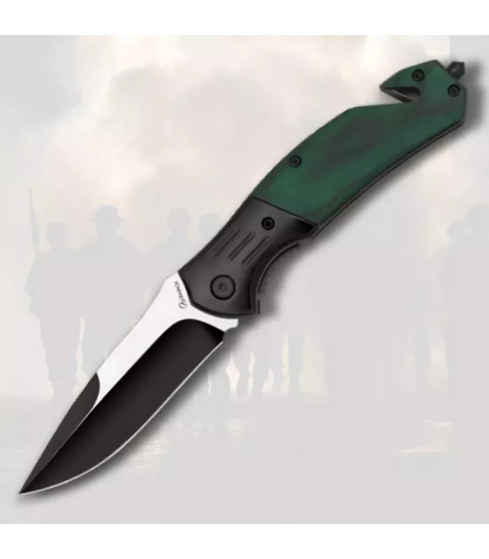 Rescue Knife Albainox Stamina Green (19.6 cm.) ⚔️