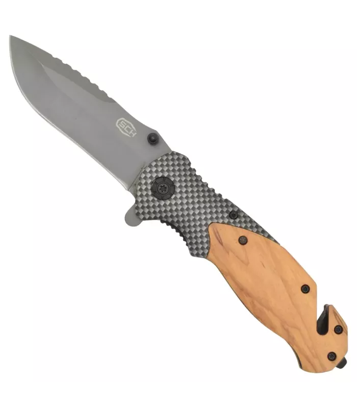 Canivete de resgate SCK, quebra-vidros e cortador de cintos ⚔️