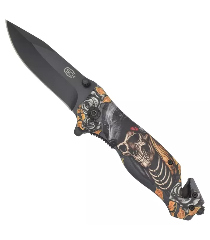 Navaja rescate SCK calaveras, rompevidrio y cortacinturón ⚔️