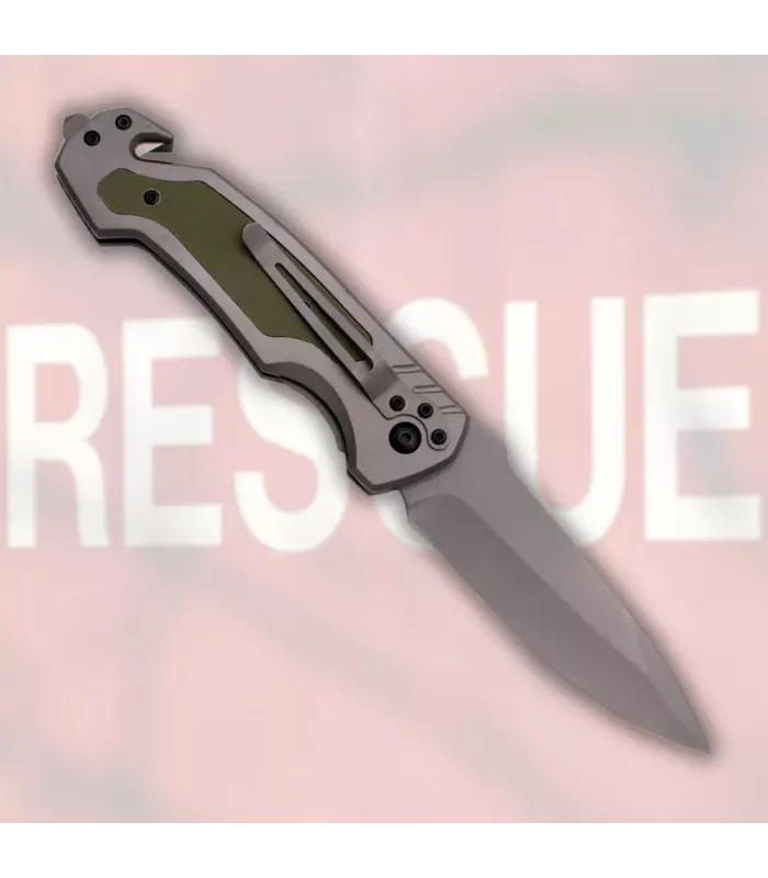 Navaja de rescarte Tramuntana Knives, verde (22,8 cm.) ⚔️