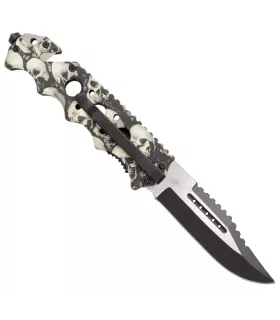 Third Design Skull Tactical Knife (21.2 cm.)