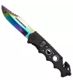 Third Design Skull Rainbow Tactical Knife (21.2 cm.) ⚔️