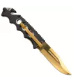 Third Skull Design Tactical Knife, Gold (21.2 cm.) ⚔️