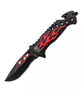 Rescue Skull Knife in Flames Red (20 cm.) ⚔️