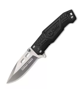 Nøgle K25 redningskniv sort med titanium-belægning, aluminiumhåndtag ⚔️