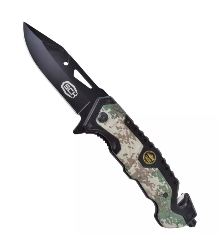Navaja de rescate SCK Urban Camo Army (Largo 20,3 cm.) ⚔️