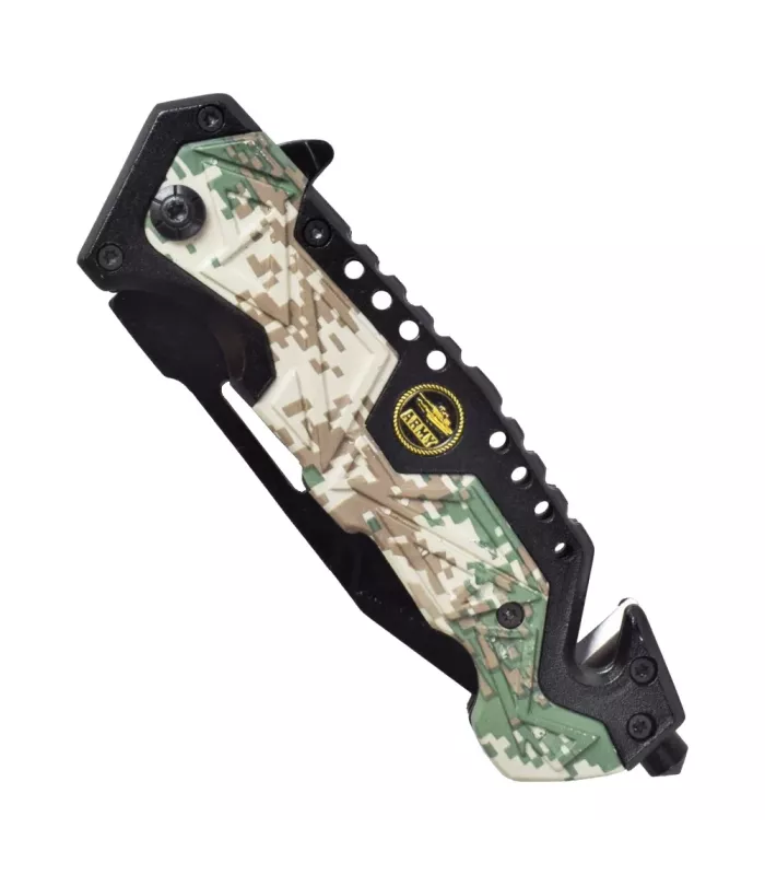Navaja de rescate SCK Urban Camo Army (Largo 20,3 cm.) ⚔️