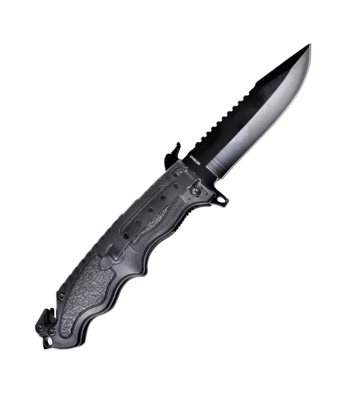Canivete de resgate SCK preto (comprimento 22,3 cm). ⚔️