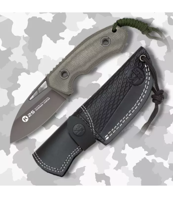 Tactisch mes K25 met Mikarta-handvat (19 cm.) ⚔️