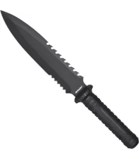 Cuchillo táctico Outdoor negro con funda (38 cm.) ⚔️