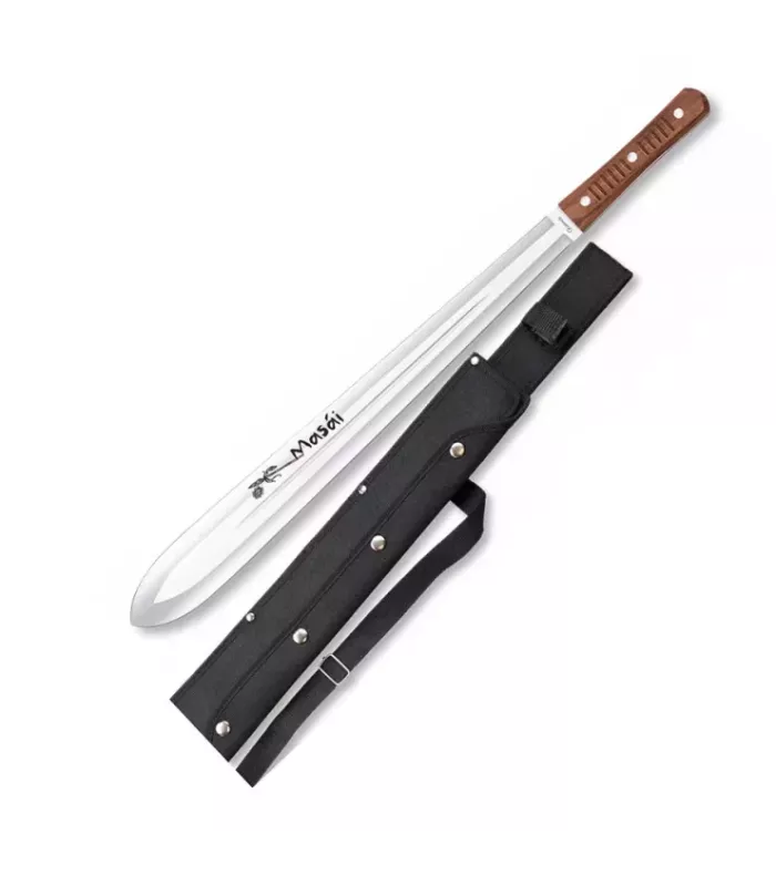 Masai Machete van Albainox met dubbel snijvlak, blad 48 cm. ⚔️