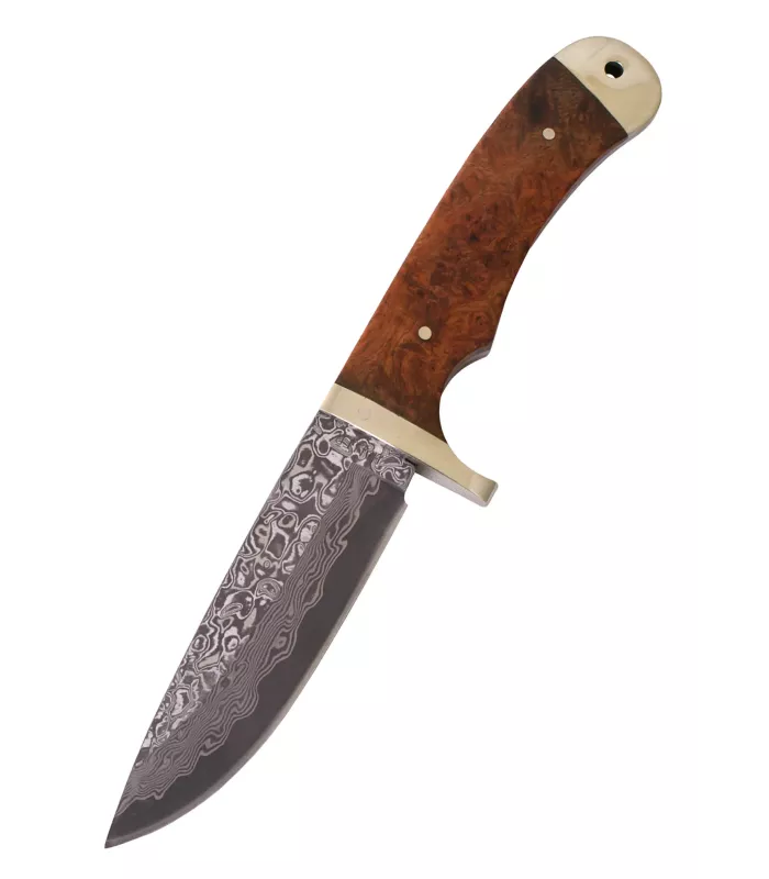 Damasco-Stahlmesser mit Lederhülle (21 cm) ⚔️