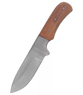 Droppoint mes met leren schede (20,8 cm) ⚔️