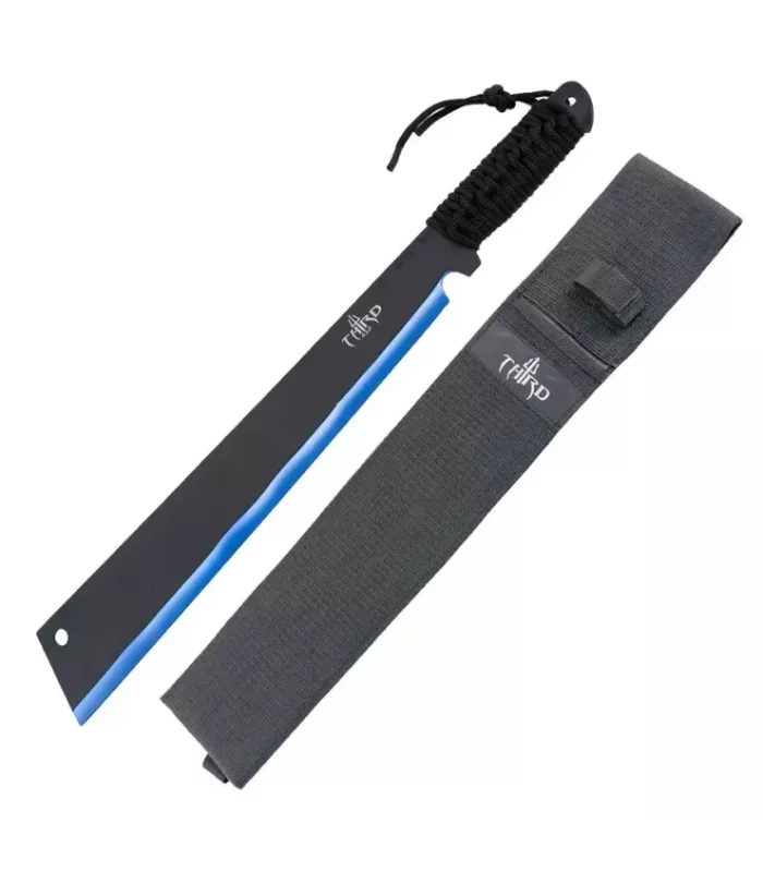 Machette tactique Third H0067, lame noire-bleue ⚔️