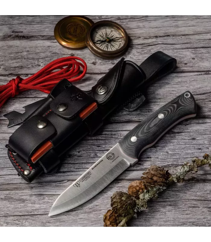 Bushcrafter Knife with Micarta Handle by Cudeman, COMPLETE ⚔️