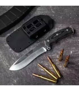 Cuchillo de caza Boina Verde Cadete, micarta negra y kydex ⚔️