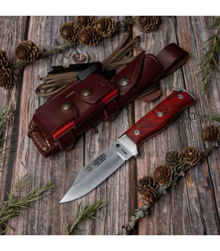 Überlebensmesser, Griff aus Cocobolo, KOMPLETT ⚔️