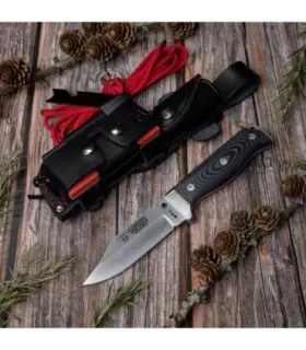 Messer MT-1 mit schwarzem Micarta-Griff, KOMPLETT ⚔️