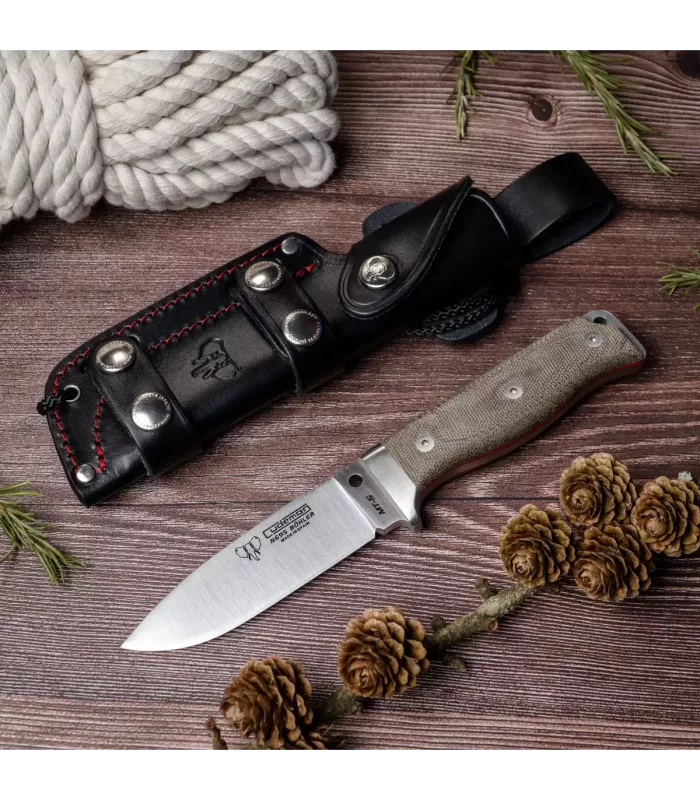 Cuchillo Cudeman MT-5 (120-F) skaft med grøn canvas ⚔️