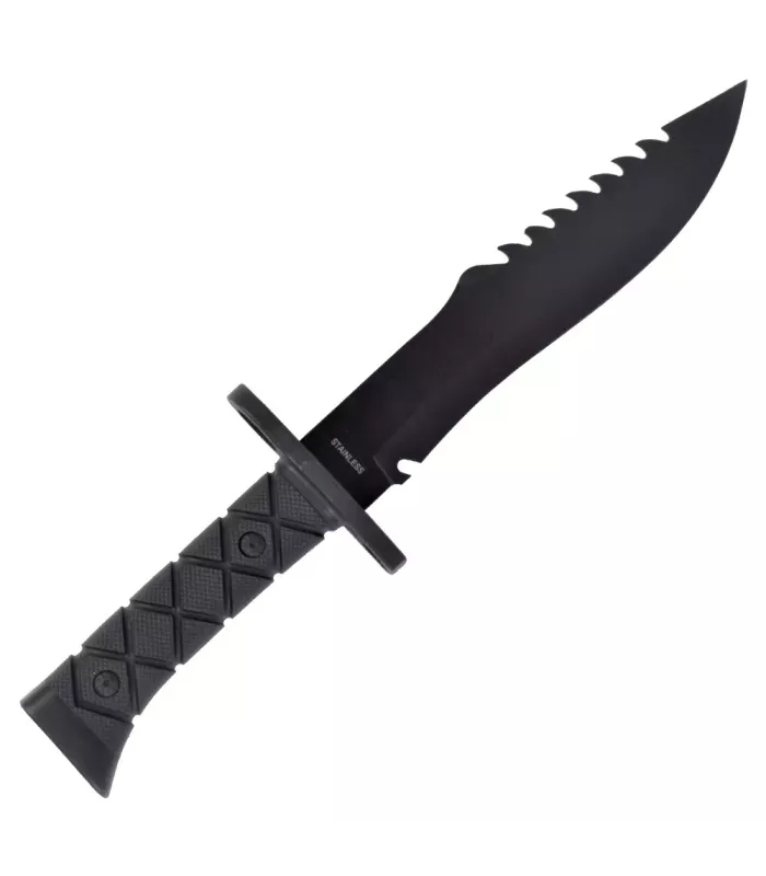 Faca de caça SCK lâmina de aço inox. ponta dentada (34 cm.) ⚔️