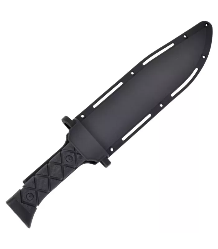 Couteau de chasse SCK lame en acier inoxydable à pointe dentelée (34 cm). ⚔️