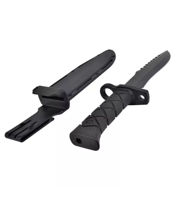 Faca de caça SCK lâmina de aço inox. ponta dentada (34 cm.) ⚔️