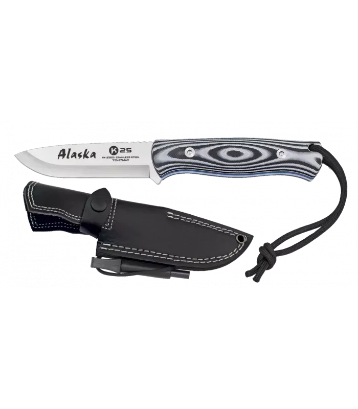 Messer für Bushcraft Survival Alaska (23 cm.) ⚔️