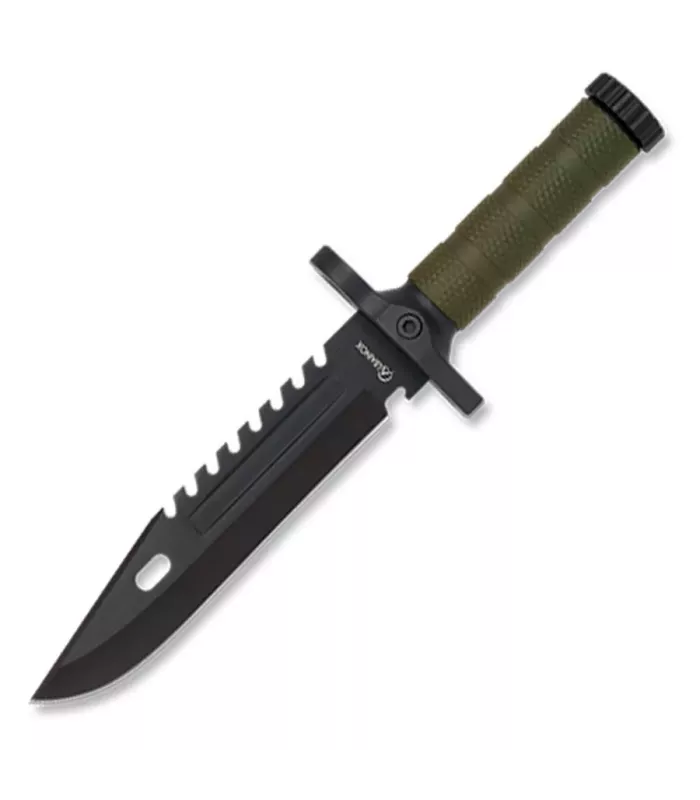 Faca tática Albainox com pederneira (lâmina de 19 cm). ⚔️