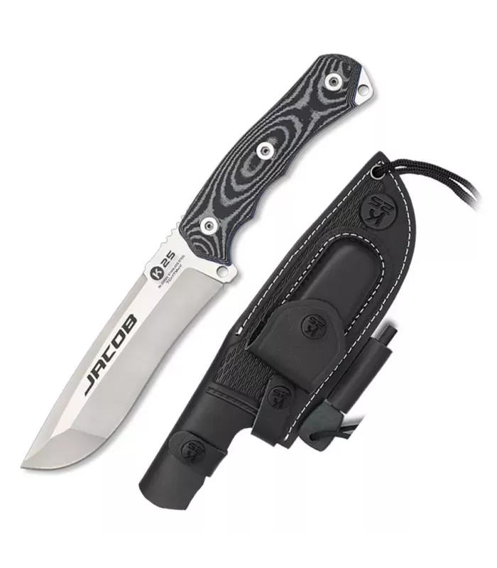 Taktisches Messer K25 Jacob mit Lederscheide ⚔️