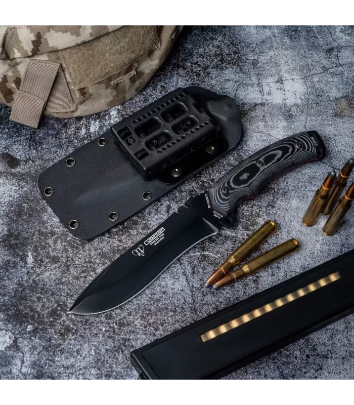 Couteau de chasse Boina Verte Cadet Kydex, lame pavonée ⚔️