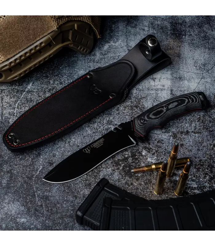 Cuchillo táctico Boina Verde Cadete, mango micarta ⚔️