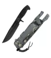 Third Tactical Knife with Black Blade, (35 cm.) ⚔️