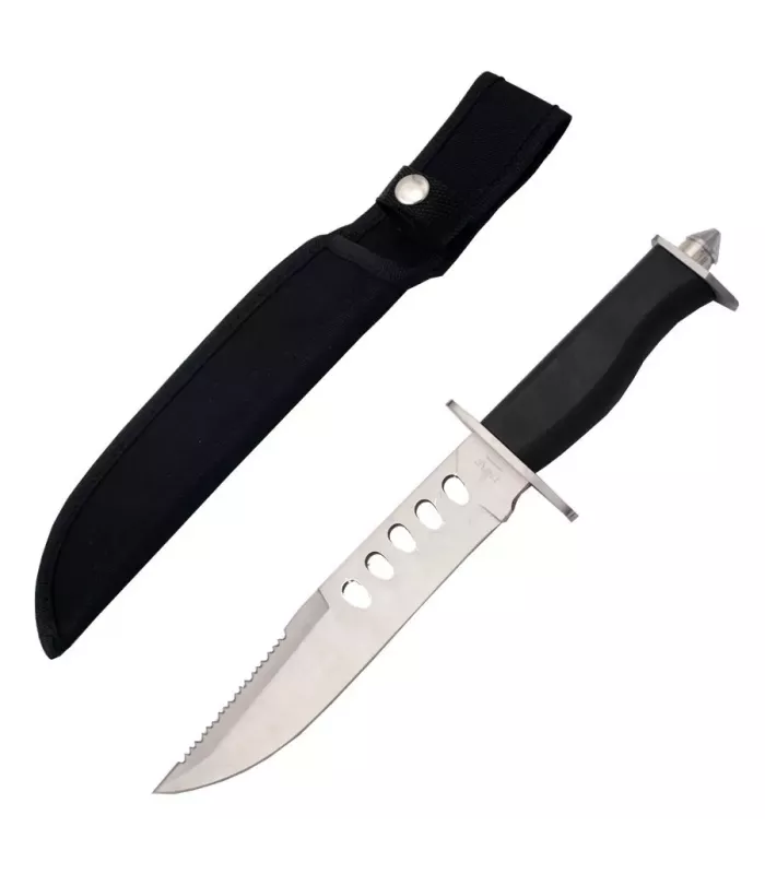 Tactisch Mes Third, gekarteld met zaag (33 cm). ⚔️