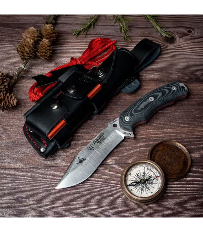 Bushcraft-Messer Cudeman schwarz JJSK1 ⚔️