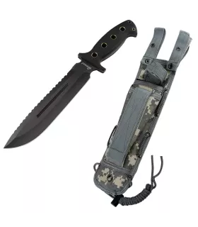 Cuchillo táctico Third, contrafilo serrado (35 cm.) ⚔️