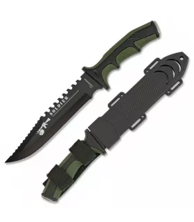 Coltello Soldier Green, impugnatura in ABS ⚔️